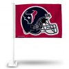 HOUSTON TEXANS HELMET CAR FLAG (RED)