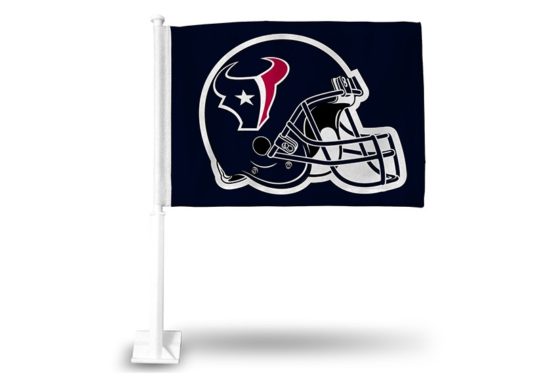 HOUSTON TEXANS HELMET CAR FLAG (BLUE)