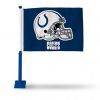 COLTS CAR FLAG WITH COLORED POLE (BLUE POLE)