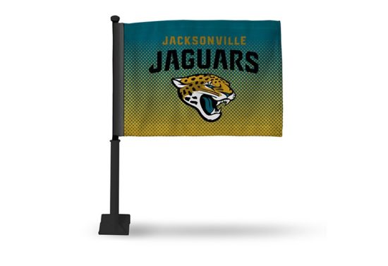 JACKSONVILLE JAGUARS CAR FLAG (BLACK POLE)