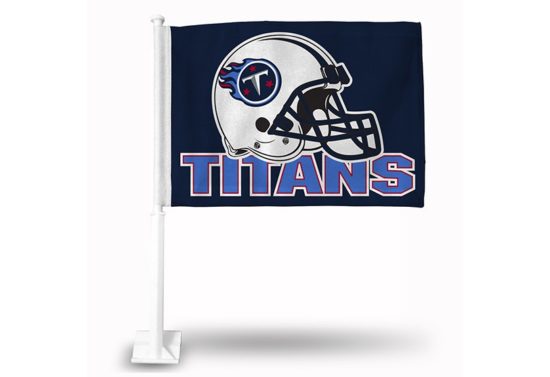 TITANS HELMET CAR FLAG NAVY BKG