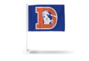 DENVER BRONCOS RETRO D LOGO CAR FLAG