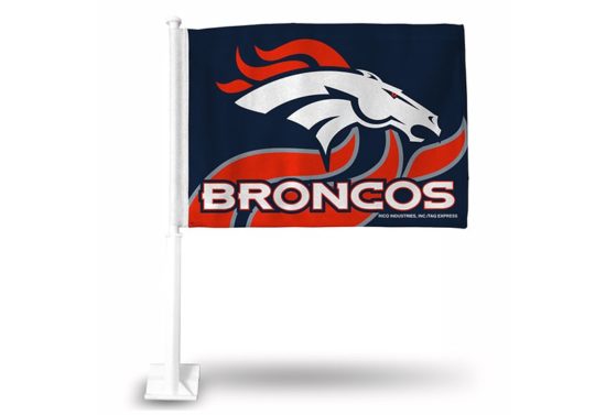 BRONCOS CAR FLAG