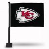 KANSAS CITY CHIEFS ARROWHEAD ON BLACK CAR FLAG