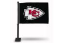 KANSAS CITY CHIEFS ARROWHEAD ON BLACK CAR FLAG