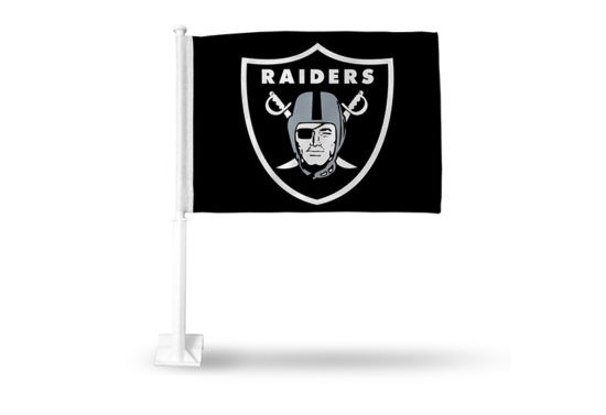 RAIDERS SHEILD LOGO BLK FLAG