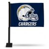 LOS ANGELES CHARGERS CAR FLAGS (BLACK POLE)