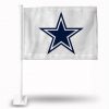 DALLAS COWBOYS WHITE CAR FLAG W/STAR