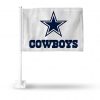 DALLAS COWBOYS WHITE WITH PRIMARY LOGO AND WORDMARK CAR FLAG