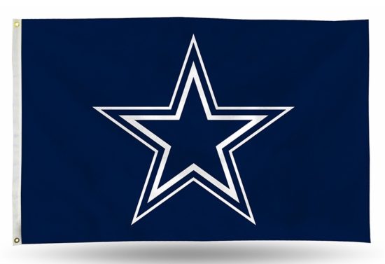 DALLAS COWBOYS BANNER FLAG BLUE BKG/STAR