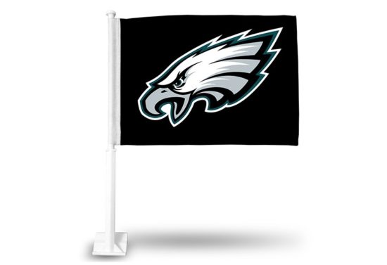 PHILADELPHIA EAGLES BLACK CAR FLAG