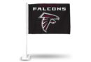 ATLANTA FALCONS BLACK BACKGROUND CAR FLAG