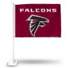 ATLANTA FALCONS RED BACKGROUND CAR FLAG