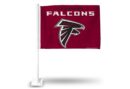 ATLANTA FALCONS RED BACKGROUND CAR FLAG