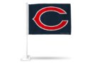 Chicago Bears Car Flag on White Pole