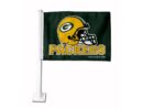 PACKERS HELMET GREEN BKG CAR FLAG