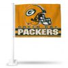 PACKERS HELMET YELLOW BKG CAR FLAG