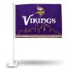 VIKINGS FG CAR FLAG (WHITE POLE)