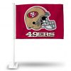 San Francisco 49ers Car Flag (White Pole)