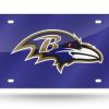 Baltimore Ravens Laser Cut Auto Tag (Purple)