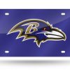 Baltimore Ravens Laser Cut Auto Tag (Purple)