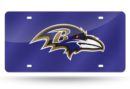 Baltimore Ravens Laser Cut Auto Tag (Purple)