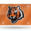 Cincinnati Bengals Laser Cut Auto Tag (Orange)