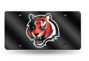 Cincinnati Bengals Laser Cut Auto Tag (Black)