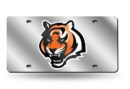 Cincinnati Bengals Laser Cut Auto Tag (Silver)