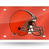 Cleveland Browns Laser Cut Auto Tag (Orange)