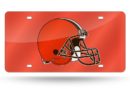 Cleveland Browns Laser Cut Auto Tag (Orange)