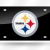 Pittsburgh Steelers Laser Cut Auto Tag (Black)
