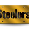 Pittsburgh Steelers Laser Cut Auto Tag (Yellow)