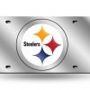 Pittsburgh Steelers Laser Cut Auto Tag (Silver)