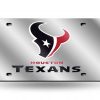 Houston Texans Laser Cut Auto Tag (Silver)