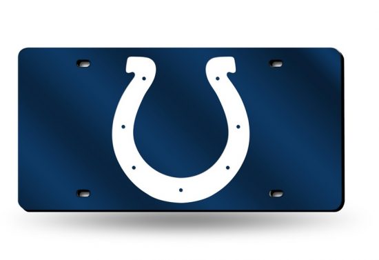 Indianapolis Colts Laser Cut Auto Tag (Blue)