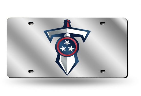 Tennessee Titans Laser Cut Auto Tag (Silver)