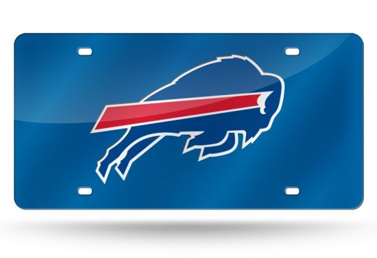 Buffalo Bills Laser Cut Auto Tag (Blue)