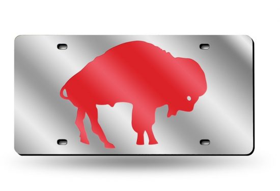 Buffalo Bills Laser Cut Auto Tag (Silver)
