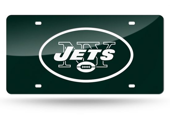 New York Jets Laser Cut Auto Tag (Green)