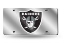 Oakland Raiders Laser Cut Auto Tag (Silver)