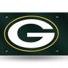 Green Bay Packers Laser Cut Auto Tag (Green)