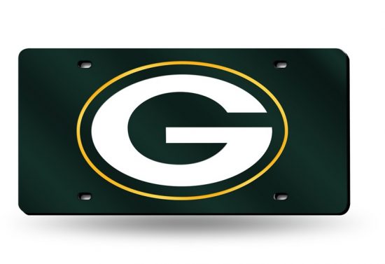 Green Bay Packers Laser Cut Auto Tag (Green)