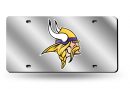 Minnesota Vikings Laser Cut Auto Tag (Silver)