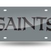 SAINTS WORDMARK (SILVER BASE) LASER TAG