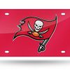 BUCCANEERS FLAG W/SWORD LASER (RED MIRROR)