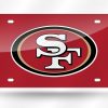 San Francisco 49ers Laser Cut Auto Tag (Red)